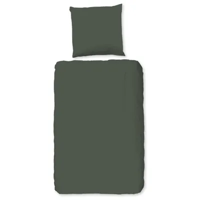 Immagine prodotto di Set di biancheria da letto HIP tinta unita 135x200 cm verde oliva