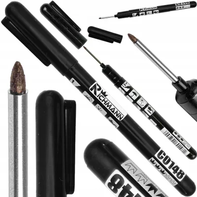 Produktbild von RICHMANN Baustellenmarker Schwarz Präzise mit Langer Spitze