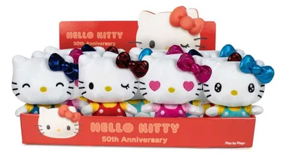 Produktbild von Hello Kitty Plüschfiguren 16 cm 50th Anniversary Display (24)