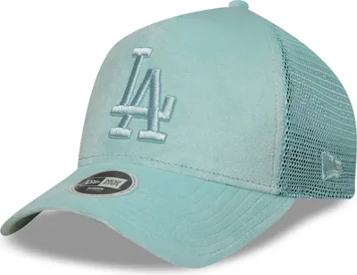 Produktbild von New Era Trucker Damen Cap - VELOUR Los Angeles Dodgers sky