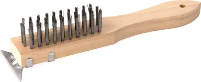 Produktbild von Reinigungsbürste 28cm mit Schaber und Stahlborsten