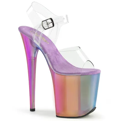 Produktbild von FLAMINGO-808RMT Damen Sandale von Pleaser, Transparent EU 39, US 9