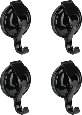 Produktbild von Handtuchhalter & -haken 4 Stück Saugnapf-Haken, extra starke Vakuum-Saugnäpfe mit Haken, wiederverwendbarer Handtuchhalter, Badhaken, ohne Bohren, Wan