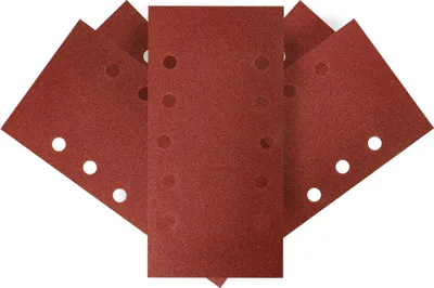 Immagine prodotto di Carta abrasiva velcrata GRAPHITE 115 x 230 mm, 5 pezzi, con fessure di aspirazione; modello di levigatura semiaperto; per l'uso con levigatrici orbitali, per la levigatura a macchina; varie grane (K120)