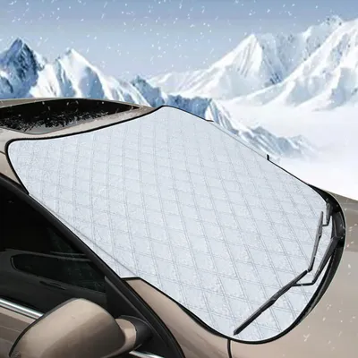 Produktbild von Frontscheibenabdeckung Auto Sonnenschutz Winter Faltbar 190 x 95 cm 4-Schichten-Material