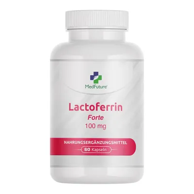 Produktbild von Lactoferrin 100 mg – 60 Kapseln – unterstützt die Eisenaufnahme und die Funktion des Immunsystems