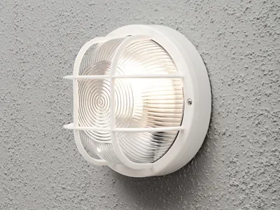 Produktbild von LED Kellerleuchte, Außenleuchte zur Fassadenbeleuchtung, Terrassenlampe, Weiß