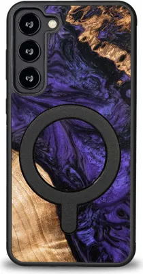 Obrázok produktu pre Drevené puzdro pre Galaxy S23 Plus, Bewood Unique Violet pre MagSafe