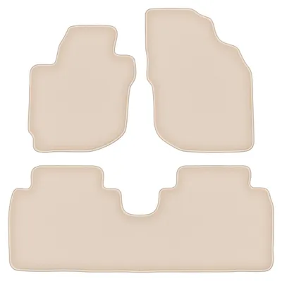 Produktbild von DURBAN Beige Velours-Fußmatten-Set für Mazda MPV II LW Minivan (1999-2006)