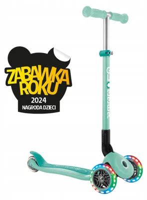 Produktbild von Globber Primo Foldable Kinder-Dreirad-Scooter mint LED