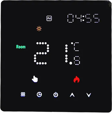 Produktbild von Temperaturregler Woechentlich programmierbare Temperatur-Timing-Einstellung Lichthelligkeit Einstellbarer Thermostat fuer Wasserheizsystem