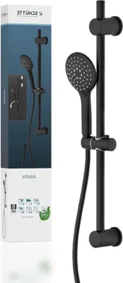 Produktbild von Famanu Duschset Verstellbare Handbrause - Schwarz