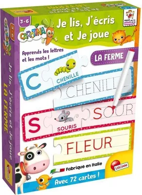 Produktbild von Lernspielzeug Bauernhof Carotina Baby, Lesen und Schreiben, Lisciani, 3-6 Jahre, Interaktives Lernspiel
