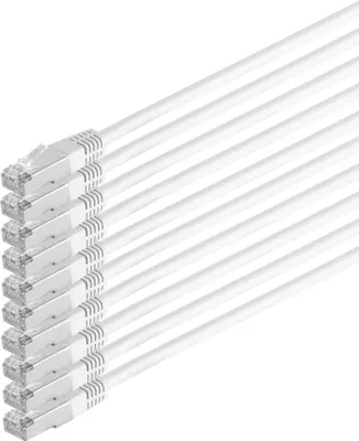 Produktbild von Patchkabel cat 6 S/FTP PIMF HF VE10 weiß 1,0m
