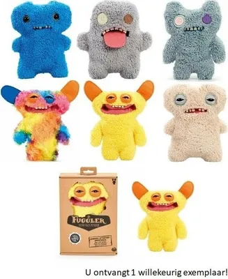 Produktbild von Fuggler Snuggler - Edition Funny Ugly Monster - knuffel - blue - blauw - 22 cm