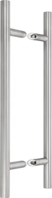 Produktbild von KOTARBAU® Außentürbeschlag Doppelseitiger Haustürgriff aus Edelstahl 45 Grad 450x650 mm