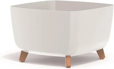 Produktbild von Quadratischer Blumentopf mit abnehmbaren Beinen, UV-beständig, Innen- und Außenbereich