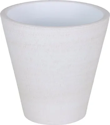 Produktbild von Vase Keramik kon. Lava-Conica 19x19x19cm creme, handmade