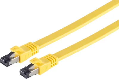 Immagine prodotto di S/CONN cavo patch di rete a massima connettività CAT 8.1 U/FTP (PIMF) piatto senza alogeni (LSZH) giallo 3,0 m (08-42042)