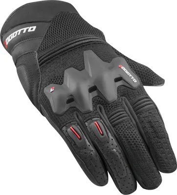 Image de Gants de moto Bogotto Xatran, perforés, couleur noire, taille XL