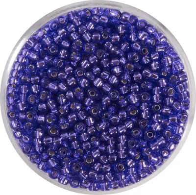 Produktbild von Miyuki-Rocailles, 2,2mm, 12g silverlined darklila