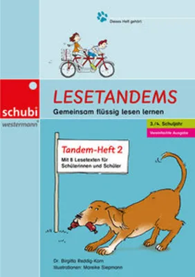 Obrázok produktu pre Lesetandems - Gemeinsam flüssig lesen lernen. Vereinfachte Ausgabe, Tandemheft 2 (3./4. Schuljahr)