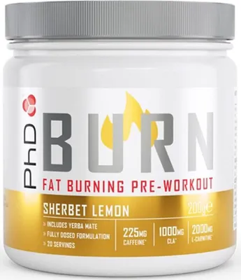 Produktbild von PHD Burn Pre-Workout - 200g-Dose Sherbet Lemon