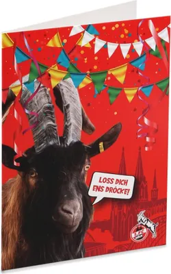 Imagen del producto de 1. Tarjeta de felicitación del FC Köln con el mensaje: "Déjanos darte un abrazo"