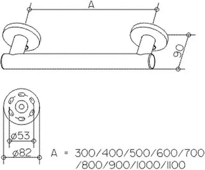 Obrázek produktu pro KEUCO 34901170500 Madlo Plan Care 34901,