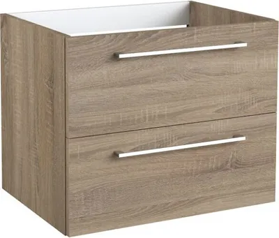Produktbild von Waschtischunterschrank Rajkot 08 mit Siphonausschnitt, Farbe: Eiche – 50 x 59 x 45 cm (H x B x T)