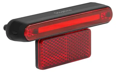 Produktbild von E-Bike-Rücklicht STOPLINE, Union, schwarz, für Gepäckträger,
