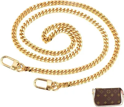 Produktbild von Taschenkette 120cm Comforty Taschenkette Gold, Kette Trageriemen, Metall Schulterriemen für Taschen, Handtaschenketten, Umhängetasche Ersatzkette, für Handtasche