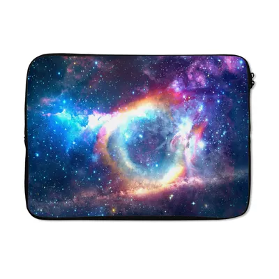 Produktbild von MuchoWow® Laptop Hülle 14 ZollWeltraum - Regenbogen - Sterne Laptoptasche - Laptoptasche - Stoßsicher - Schutzhaube