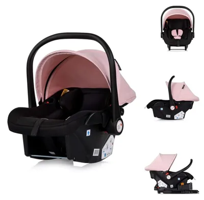 Produktbild von Chipolino Babyschale Vista i-Size (40-87cm) Gruppe 0+, Sonnendach, 3D-Kissen rosa