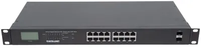 Obrázok produktu pre Intellinet 561259, Nespravované, Gigabit Ethernet (10/100/1000), Plne duplexný režim, Podpora napájania cez Ethernet (PoE), Inštalácia do Racku