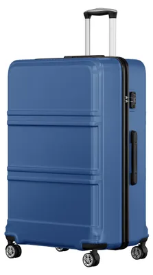 Image de Koffer – Valise cabine à coque rigide – ABS + PC – Légère – Double roulettes – Serrure TSA – 51,5 × 38 × 21 cm – Bleue