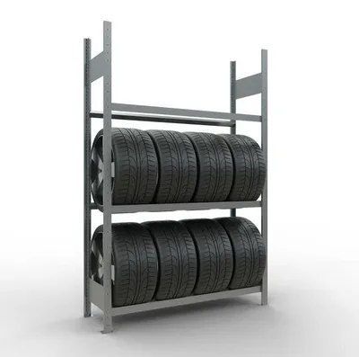 Zdjęcie produktu dla Stojak na opony GR ocynkowany 3 LE2000x1300x400 mm