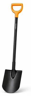 Produktbild von Fiskars Solid Gärtnerspaten rund – 116,6 cm, Spaten für weiche und steinarme Böden, stabil & langlebig