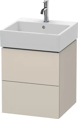 Produktbild von Waschtischunterbau L-CUBE 544x484x459mm taupe supermatt taupe supermatt