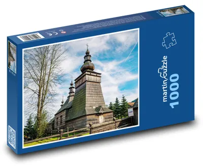 Obrázek produktu pro Puzzle 1000 Starožitný dřevěný kostel - martinpuzzle