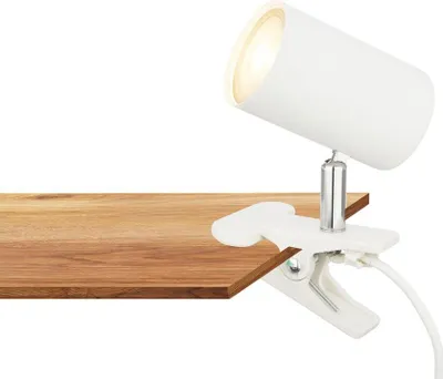 Immagine prodotto di Briloner Klem lampada da tavolo, orientabile, con morsetto, bianco