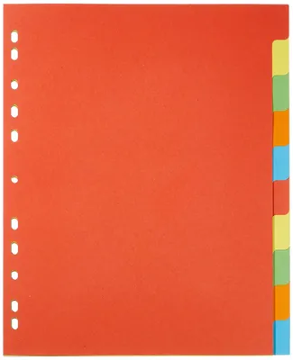 Produktbild von Pagna 32006-20, Numerischer Registerindex, Karton, Mehrfarbig, Porträt, A4, 245 mm