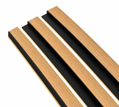Zdjęcie produktu dla Panel ścienny dekoracyjny Lineo Black Oak Zestaw 3 Sztuk Paneli 265x15,5 cm