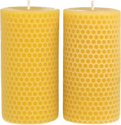 Productafbeelding van Danilovo 100% pure bijenwas kaarsen - Premium kwaliteit, een luxe accessoire voor een gezellig huis - Duurzaam, natuurlijke bijenwasgeur, 5x10 cm