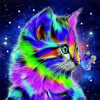 Produktbild von Norimpex Diamantmosaik - Bunte Katze 1009537