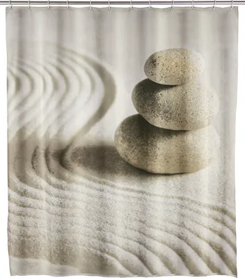 Immagine prodotto di WENKO tenda per doccia anelli per vasche da bagno SAND STONE 180x200 cm lavabile