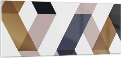 Produktbild von Bilder auf glas - Einteilig - Abstraktion Muster Diamant - 100x40cm - Glasbilder - Wandbilder - Bilder - Wanddekoration aus Glas - Glas Bilder - Wandbild auf Glas - GAB100x40-4311