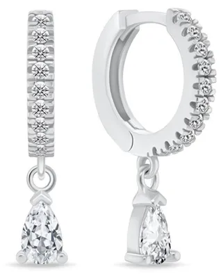 Immagine prodotto di Orecchini a cerchio in argento con zirconi EA1171W