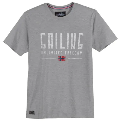 Produktbild von Redfield Übergrößen T-Shirt Sailing grau melange