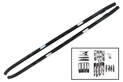 Productafbeelding van Decoratieve dakrail, dakrail voor Range Rover Evoque L538 11-18, zwart, geschikt voor panoramadak.